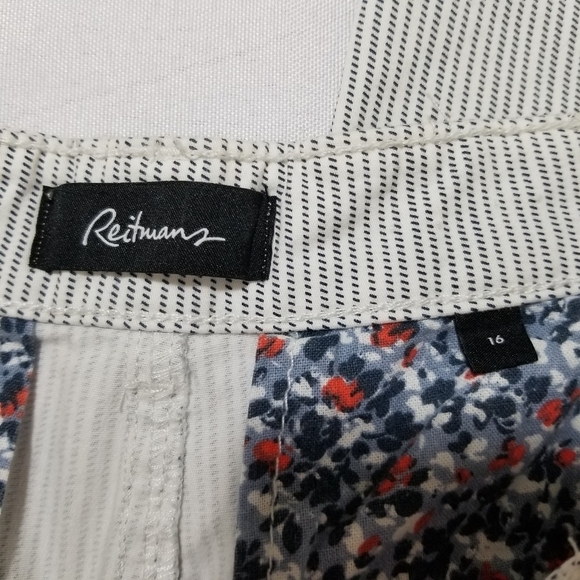 REITMAN'S Cotton Spandex striped plus size 16 capris - Picture 4 of 15